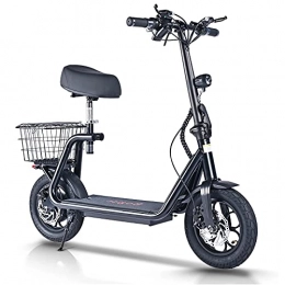 minghaoyuan Scooter Electric Scooter, Scooters Adults, Electric Scooters With Seat, 500W Motor, 40KM Long Range, 45 km / h 48V 11AH Folding E Scooters with LCD Display Screen, 12 inches Pneumatic Tires, M5 pro