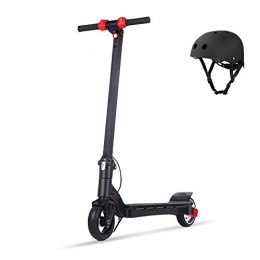 SSCYHT Electric Scooter Electric Scooter with Helmet, Up To 18.6 Miles & 12.4 MPH, 6.5" Tires, 250W Motor, 2 Speed Gears, for Adult with Double Braking System