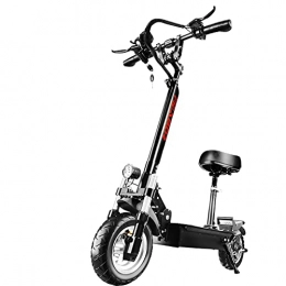 FOCIEL Scooter Electric Scooter with Seat - 10.5" Pneumatic Tires - Up to 47 Miles Long-Range & 50 MPH Portable Folding Commuter Scooter for Adults with Double Braking System and Double Suspension System