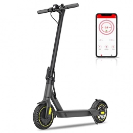 onodawn Scooter Happyrun Electric Scooter Adult, 10" Foldable E-scooter with Powerful 350W Motor, 25km / h Max Speed, 35km Long Range, 3 Speed Modes, LCD Display, Bluetooth APP Control, Commute and Travel