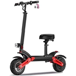 NUOLIANG Electric Scooter NUOLIANG Electric Scooters, Aluminum Alloy Foldable Off-Road Electric Bike with Led Light 500W Brushless Motor 48V Lithium Battery City Commute