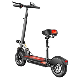 QWET Electric Scooter QWET Folding And Easy Storage Electric Scooter, 500W Motor, 18650 Lithium Battery Disc Brake System, 120Km Endurance Scooter, 10 Inch Widened Tires, Black