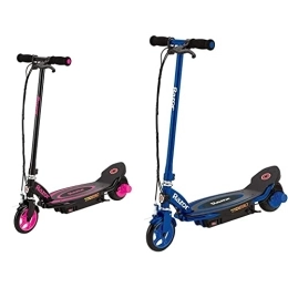 Razor Electric Scooter Razor Power Core E90 12 Volt Kids Electric Scooter - Pink, 81 x 33 x 84 cm; 9.6 Kilograms & Power Core E90 Electric Scooter, Blue