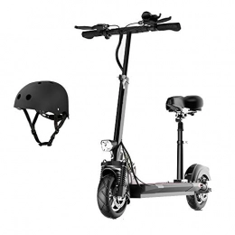 SSCYHT Electric Scooter SSCYHT Electric Scooter for Adult with Helmet, 500W Motor, Up To 19.8 Mph, 10" Tires, Long-Range Battery, E-Scooter for Commute And Trips, Black, 7.8Ah