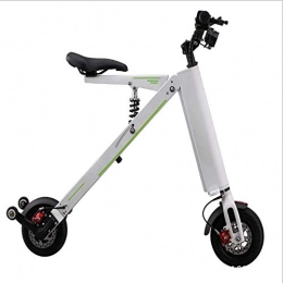 ZXWNB Electric Scooter ZXWNB Portable Electric Scooter Mini Folding Electric Scooter Adult Two-Wheel Lithium Battery Scooter Folding Electric Bike, White, A