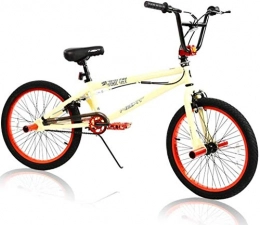 LAZNG BMX LAZNG 20 Pouces vlo BMX, dbutant Niveau Riders avance BMX Race Bike, Acier Haute teneur en Carbone Cadre Double Couche en Aluminium Jante Jantes en Alliage