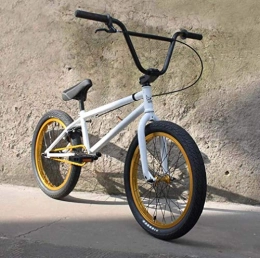 ZTBXQ vélo Sports de remise en forme en plein air 20 pouces vélos BMX vélo pour hommes cadre en acier au carbone haute résistance manivelle à 3 sections à 8 clés avec frein en U et couvercle supérieur en alli