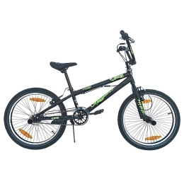 VDP BMX VDP Vélo BMX Freestyle - Unisexe - Madd Freestyle - 20" - Hauteur du cadre : 24 cm - Frein rotor à 360° - 4 pegs - Protection de chaîne et roue libre - 2 freins