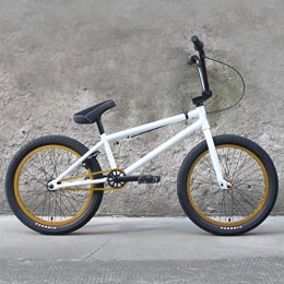 YOUSR BMX YOUSR Vélos BMX De 20 Pouces pour Hommes, Cadre en Acier Au Carbone De Haute Résistance, Manivelle à 3 Sections avec 8 Touches avec Frein en U Et Capot Supérieur en Alliage D'aluminium Forgé 3D