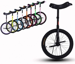 GAODINGD vélo GAODINGD Monocycle Adulte Monocycle, 16 18 20 20 Publicité De Hauteur Réglable Vélo Formateur d'exercice pour Enfants Adultes Exercice Fun Vélo Cycle Fitness (Color : Black, Size : 16 inch)
