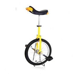 GAOYUY vélo GAOYUY Monocycle, 16 / 18 / 20 / 24 Pouces Monocycle De Roue Pneu De Montagne Antidérapant for Les Enfants / Adultes Formateur Sports De Cyclisme en Plein Air (Color : Yellow, Size : 20 inches)