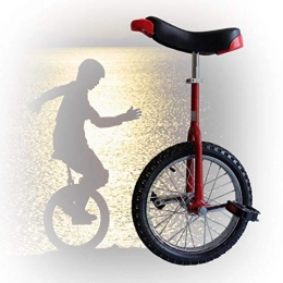 GAOYUY vélo GAOYUY Monocycle 16 / 18 / 20 / 24 Pouces, Siège Allongé Réglable Monocycle Freestyle for Les Enfants Débutants Adultes Sports De Cyclisme en Plein Air (Color : Red, Size : 18 inch)