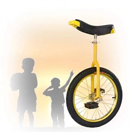 GAOYUY vélo GAOYUY Monocycle 16 / 18 / 20 / 24 Pouces, Sports De Cyclisme en Plein Air Solide Et Robuste pour Les Enfants Débutants Adultes Exercice Fun Bike Cycle Fitness (Color : Yellow, Size : 20 inch)
