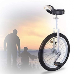 GAOYUY vélo GAOYUY Monocycle 16 / 18 / 20 Pouces, Cadre en Acier Au Manganèse Solide Balance Cycling Vélo d'exercice Vélo Sports De Plein Air Fitness Exercice Santé (Color : White, Size : 18 inches)