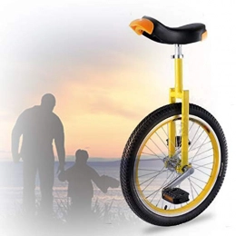 GAOYUY vélo GAOYUY Monocycle 16 / 18 / 20 Pouces, Cadre en Acier Au Manganèse Solide Balance Cycling Vélo d'exercice Vélo Sports De Plein Air Fitness Exercice Santé (Color : Yellow, Size : 20 inches)