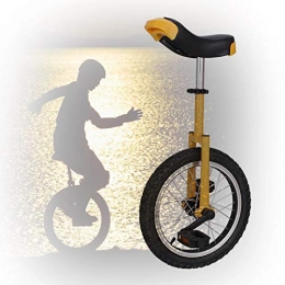 GAOYUY vélo GAOYUY Monocycle 16 / 18 / 20 Pouces, Monocycle Freestyle for Enfants / Adultes Selle Ergonomique Profilée Sports De Plein Air Fitness Exercice Santé (Color : Yellow, Size : 20 inch)