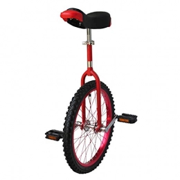 GAOYUY vélo GAOYUY Monocycle, 16 / 18 / 20 Pouces Monocycle Freestyle Pneu Et Pédale Extérieurs Antidérapants Sports De Plein Air Fitness Exercice Santé (Color : Red, Size : 24 inches)