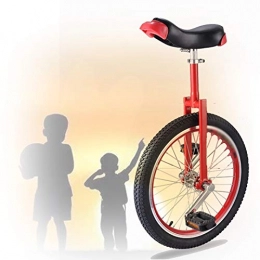 GAOYUY vélo GAOYUY Monocycle 16 / 18 / 20 Pouces, Selle Ergonomique Profilée Confortable Et Facile À Manipuler pour Les Enfants Débutants Adultes Exercice Fun Bike Cycle Fitness (Color : Red, Size : 20 inch)
