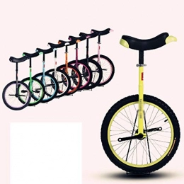 GAOYUY vélo GAOYUY Monocycle, 16 Pouces Selle Confortable Et Réglable Monocycle À Roue for Enfants Solide Et Robuste Sports De Cyclisme en Plein Air (Color : Yellow, Size : 16 inches)