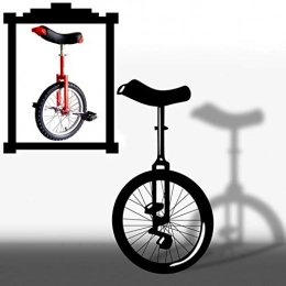 GAOYUY vélo GAOYUY Monocycle, Cadre De Jante en Alliage D'aluminium Et Collier De Siège Réglable À Dégagement Rapide 16 / 18 / 20 / 24 Pouces for Adultes Enfants (Color : Red, Size : 18 inches)