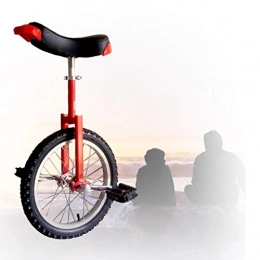 GAOYUY Monocycles GAOYUY Monocycle De Roue 16 / 18 / 20 / 24 Pouces, Hauteur Ajustable Monocycle Freestyle Unisexe Confortable Et Facile À Manipuler pour Adultes Enfants (Color : Red, Size : 20 inch)