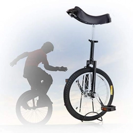 GAOYUY Monocycles GAOYUY Monocycle De Roue 16 / 18 / 20 / 24 Pouces, Monocycle Trainer Freestyle Cadre en Acier Au Manganèse Solide pour Les Débutants / Professionnels / Enfants / Adultes (Color : Black, Size : 24 inch)