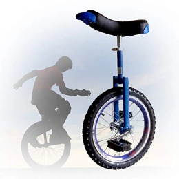 GAOYUY vélo GAOYUY Monocycle De Roue 16 / 18 / 20 / 24 Pouces, Monocycle Trainer Freestyle Réglable en Hauteur Pneu De Montagne Antidérapant pour Adultes Enfants (Color : Blue, Size : 20 inch)