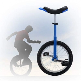 GAOYUY vélo GAOYUY Monocycle De Roue 16 / 18 / 20 Pouces, Monocycle Trainer Freestyle Siège Allongé Réglable Utilisation Sûre pour Les Enfants Débutants Adultes (Color : Blue, Size : 16 inch)