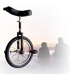 GAOYUY Monocycles GAOYUY Monocycle De Roue De 16 / 18 / 20 / 24 Pouces, Vélo De Roue De Pneu Butyle Étanche Monocycle Freestyle Unisexe Facile À Utiliser pour Adultes Enfants (Color : Black, Size : 18 inch)