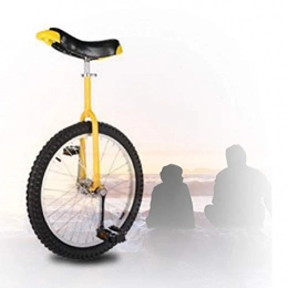 GAOYUY vélo GAOYUY Monocycle De Roue De 16 / 18 / 20 Pouces, Monocycle Freestyle Unisexe Pneu Antidérapant Réglable Utilisation du Vélo D'équilibre pour Débutant Et Professionnel (Color : Yellow, Size : 18 inch)