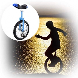 GAOYUY vélo GAOYUY Monocycle Extérieur, Monocycle Freestyle Unisexe 16 Pouces Pneu De Montagne Antidérapant Solide Et Robuste for Adultes Enfants (Color : Blue, Size : 16 inches)