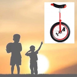 GAOYUY vélo GAOYUY Monocycle Extérieur, Monocycle À Roues 16 / 18 / 20 / 24 Pouces Exercice D'équilibre De Cycle De Pneu Antidérapant Fun Fitness for Adultes Enfants (Color : Red, Size : 16 inches)