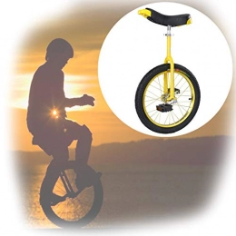 GAOYUY vélo GAOYUY Monocycle Extérieur, Pneu De Montagne Antidérapant Cadre en Acier De 16 / 18 / 20 / 24 Pouces for Les Débutants / Professionnels / Enfants / Adultes (Color : Yellow, Size : 16 inches)