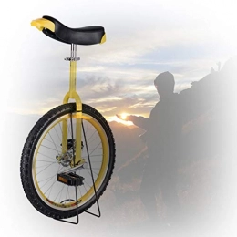 GAOYUY vélo GAOYUY Monocycle Formateur, 16 / 18 / 20 / 24 Pouces Hauteur Ajustable Monocycle Freestyle Exercice De Cyclisme D'équilibre pour Adultes Enfants (Color : Yellow, Size : 18 inch)