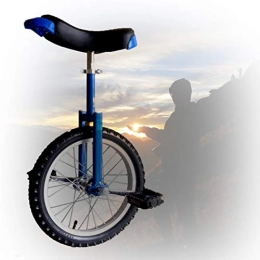 GAOYUY vélo GAOYUY Monocycle Formateur, 16 / 18 / 20 / 24 Pouces Monocycle Freestyle Exercice D'équilibre De Cycle De Pneu Antidérapant Fun Fitness pour Les Enfants Adultes (Color : Blue, Size : 16 inch)