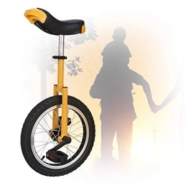 GAOYUY vélo GAOYUY Monocycle Formateur, Cadre en Acier De 16 / 18 / 20 Pouces Solide Et Robuste Monocycle Freestyle Professionnel Unisexe pour Débutant (Color : Yellow, Size : 18 inch)