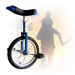 GAOYUY vélo GAOYUY Monocycle Formateur, Monocycle À Roues 16 / 18 / 20 / 24 Pouces Selle Ergonomique Profilée Exercice Fun Bike Cycle Fitness pour Débutant (Color : Blue, Size : 18 inch)