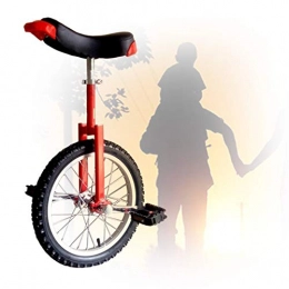 GAOYUY vélo GAOYUY Monocycle Formateur, Monocycle À Roues 16 / 18 / 20 / 24 Pouces Selle Ergonomique Profilée Exercice Fun Bike Cycle Fitness pour Débutant (Color : Red, Size : 20 inch)
