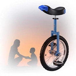 GAOYUY vélo GAOYUY Monocycle Formateur, Monocycle À Roues De 16 Pouces Unisexe Enfants / Adultes Pneu De Montagne Antidérapant Exercice De Cyclisme D'équilibre (Color : Blue, Size : 16 inch)