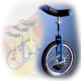 GAOYUY vélo GAOYUY Monocycle, Hauteur Ajustable avec Roue Chromée Solide Et Robuste 16 / 18 / 20 / 24 Pouces for Adultes Enfants (Color : Blue, Size : 16 inches)
