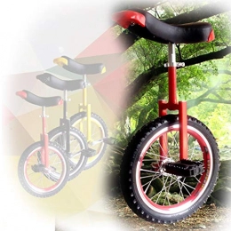 GAOYUY vélo GAOYUY Monocycle, Hauteur Ajustable avec Roue Chromée Solide Et Robuste 16 / 18 / 20 / 24 Pouces for Adultes Enfants (Color : Red, Size : 20 inches)