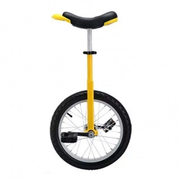 GAOYUY vélo GAOYUY Monocycle, Monocycle Freestyle 16 / 18 / 20 Pouces for Adultes Enfants Réglable en Hauteur Exercice De Vélo D'équilibre des Pneus De Montagne Antidérapant (Color : Yellow, Size : 16 inches)