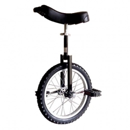 GAOYUY vélo GAOYUY Monocycle, Pneu Antidérapant Monocycle À Roues 16 / 18 / 20 / 24 Pouces for Les Enfants Débutants Adultes Exercice Fun Bike Cycle Fitness (Color : Black, Size : 18 inches)