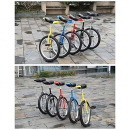 GAOYUY vélo GAOYUY Monocycle, Réglable en Hauteur Monocycle Freestyle Cadre en Acier De 16" / 18" / 20"Pouces Sports De Cyclisme en Plein Air for Débutant (Color : Yellow, Size : 20 inches)