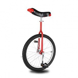 GAOYUY vélo GAOYUY Monocycle, Réglable en Hauteur Monocycle À Roues 16" / 18" / 20" Portant 120kg for Les Débutants / Professionnels / Enfants / Adultes (Color : Red, Size : 16 inches)