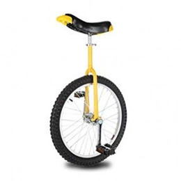 GAOYUY vélo GAOYUY Monocycle, Réglable en Hauteur Monocycle À Roues 16" / 18" / 20" Portant 120kg for Les Débutants / Professionnels / Enfants / Adultes (Color : Yellow, Size : 18 inches)