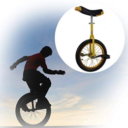 GAOYUY vélo GAOYUY Monocycle Unisexe, Monocycle Freestyle 16 / 18 / 20 / 24 Pouces Exercice D'équilibre De Cycle De Pneu Antidérapant Fun Fitness for Débutant Et Professionnel (Color : Yellow, Size : 16 inches)