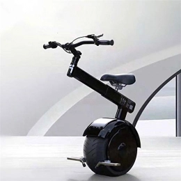 GJZhuan vélo GJZhuan Électrique Pliant Monocycle, Une Roue Gyroscope Scooter Électrique avec Tubeless Rue Tire, Bar De Tension, 800W Hub Motor, Poids 22 Kg (Color : Black, Size : 50km)