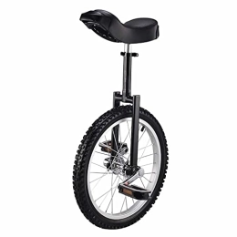 HXFENA Monocycles HXFENA Monocycle, DéButants Enfants Adultes Hauteur RéGlable Pneu de Montagne AntidéRapant Roue de VéLo Acrobatique éQuilibre Exercice de Cyclisme, avec Support / 20 Inches / Black