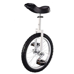 Lhh vélo Lhh Monocycle Monocycle D'équilibre pour Enfants / Garçons / Filles Débutant, Monocycle avec Pince À Dégagement Rapide de Conception Ergonomique - Blanc (Size : 20inch)